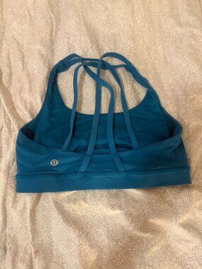 Teal size 4 lululemon energy bra